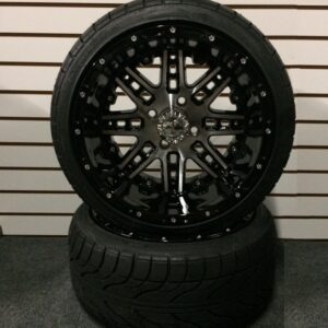 14″ Aluminum Golf Cart Wheels and Tire Combo