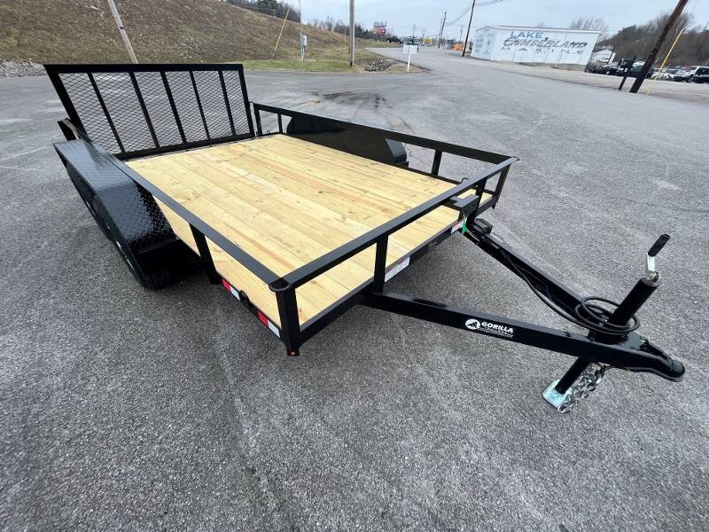 New 2023 Gorilla D712D 7′ x 12′ Tandem Dovetail Utility Trailer