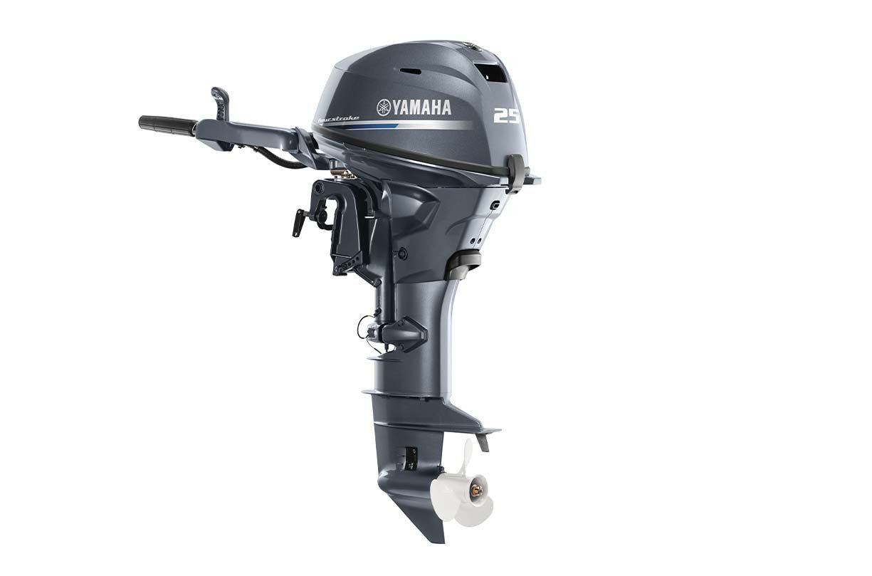 Yamaha F25LMHC 25HP Outboard Motor – 20-Inch Shaft Tiller Manual Start